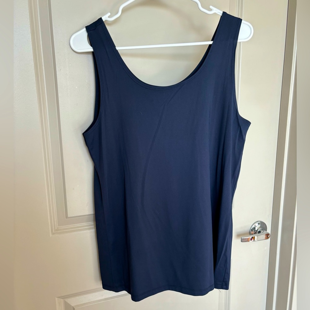 Dressy Lightweight Navy Blue Tank Top - great with a Blazer or by itself!